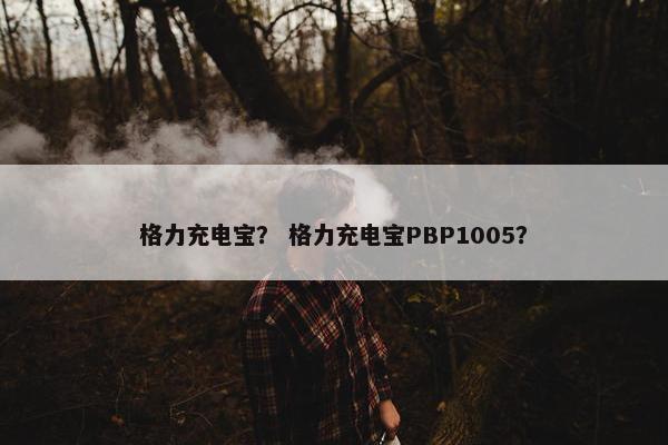 格力充电宝? 格力充电宝PBP1005? 格力充电宝? 格力充电宝PBP1005?