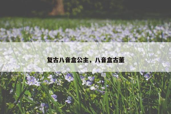 复古八音盒公主，八音盒古董