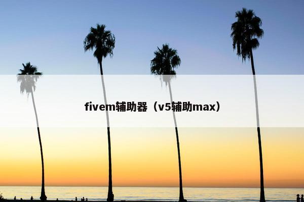 fivem辅助器（v5辅助max）