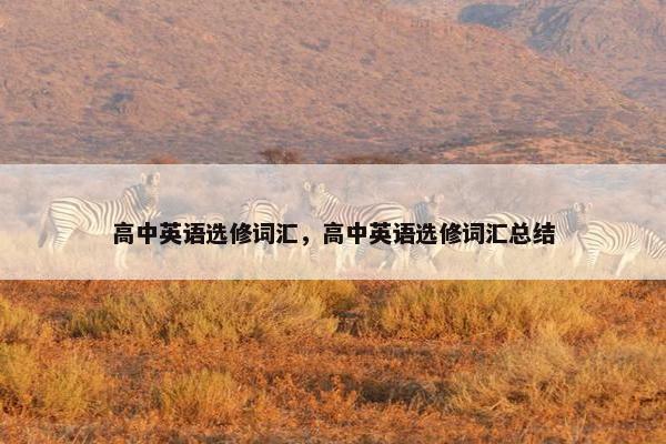 高中英语选修词汇，高中英语选修词汇总结