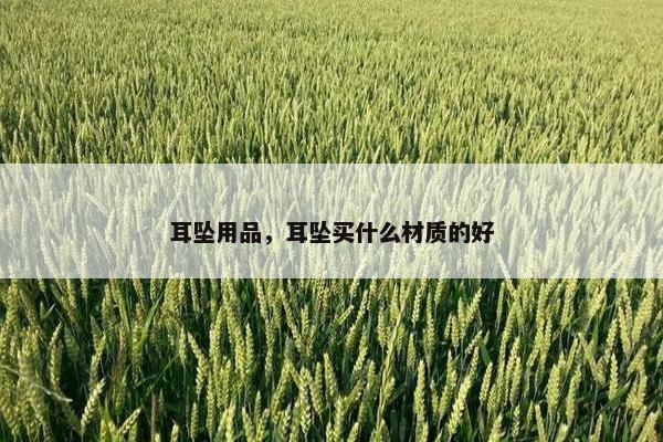 耳坠用品，耳坠买什么材质的好