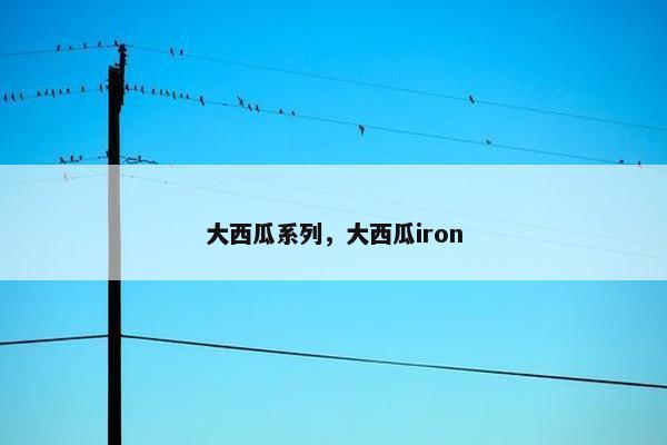 大西瓜系列，大西瓜iron