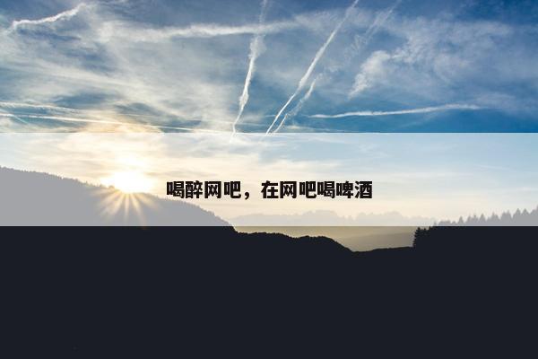 喝醉网吧，在网吧喝啤酒