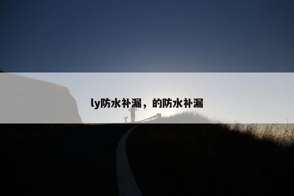 ly防水补漏，的防水补漏