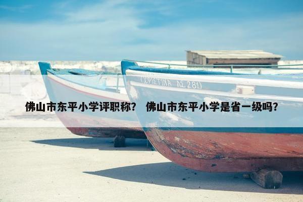佛山市东平小学评职称？ 佛山市东平小学是省一级吗？