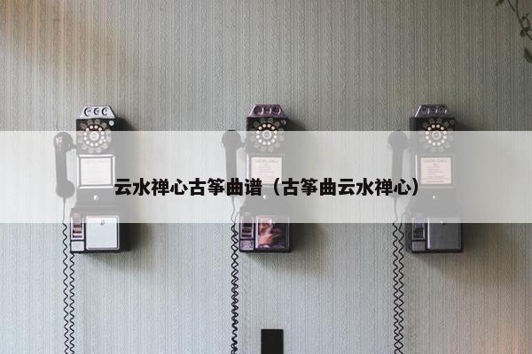 云水禅心古筝曲谱（古筝曲云水禅心）