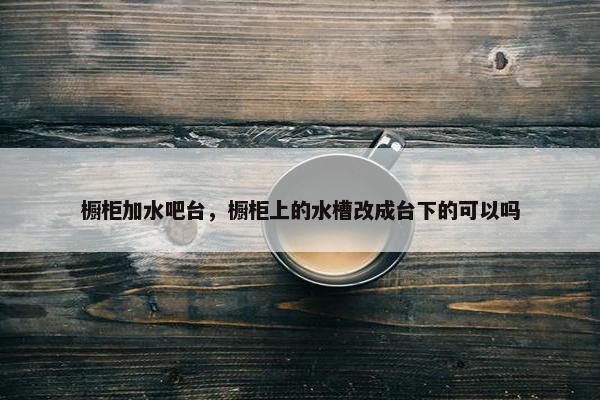 橱柜加水吧台，橱柜上的水槽改成台下的可以吗