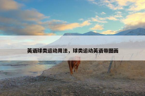 英语球类运动用法，球类运动英语带图画