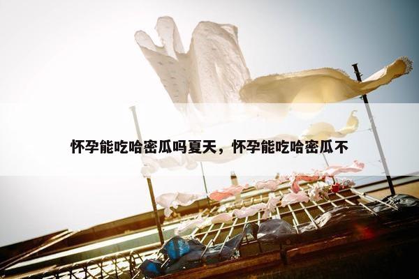 怀孕能吃哈密瓜吗夏天，怀孕能吃哈密瓜不