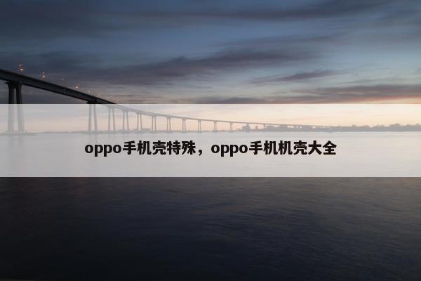 oppo手机壳特殊，oppo手机机壳大全