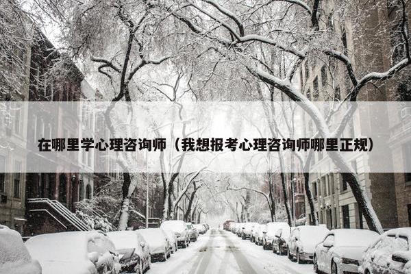 在哪里学心理咨询师（我想报考心理咨询师哪里正规）