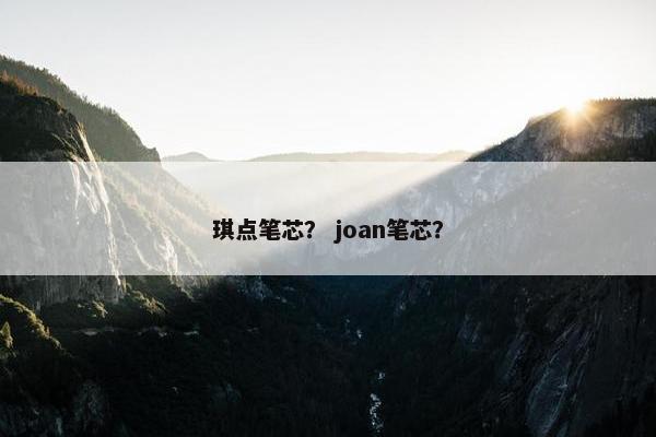 琪点笔芯？ joan笔芯？