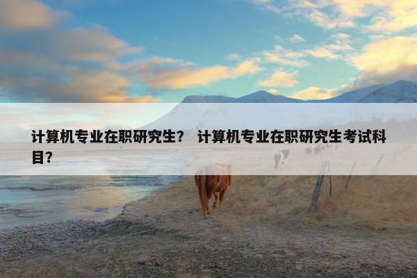 计算机专业在职研究生？ 计算机专业在职研究生考试科目？