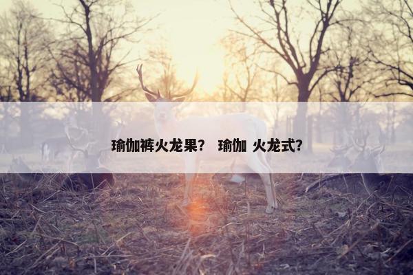 瑜伽裤火龙果？ 瑜伽 火龙式？