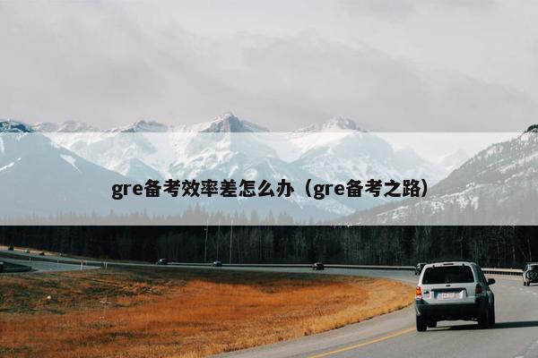 gre备考效率差怎么办（gre备考之路）