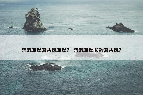 流苏耳坠复古风耳坠？ 流苏耳坠长款复古风？