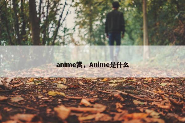 anime赏，Anime是什么