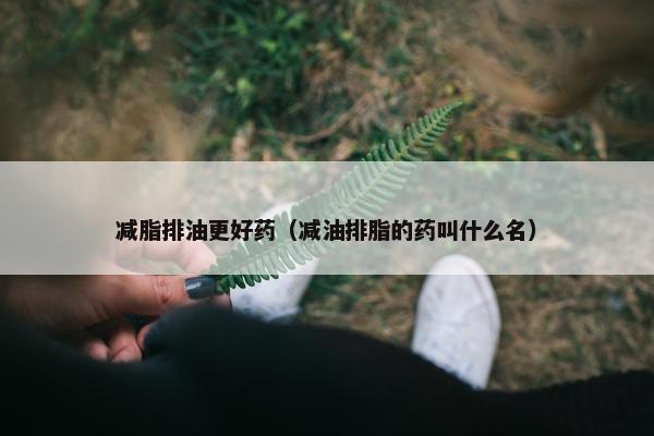 减脂排油更好药（减油排脂的药叫什么名）