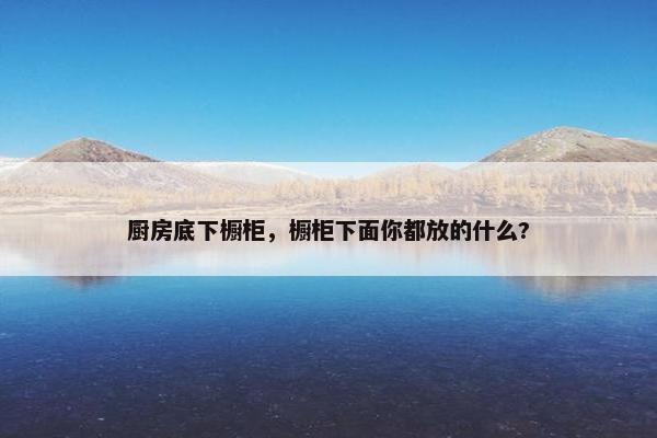 厨房底下橱柜,橱柜下面你都放的什么? 厨房底下橱柜,橱柜下面你都放的什么?