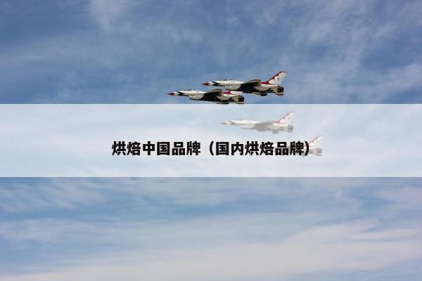 烘焙中国品牌（国内烘焙品牌）