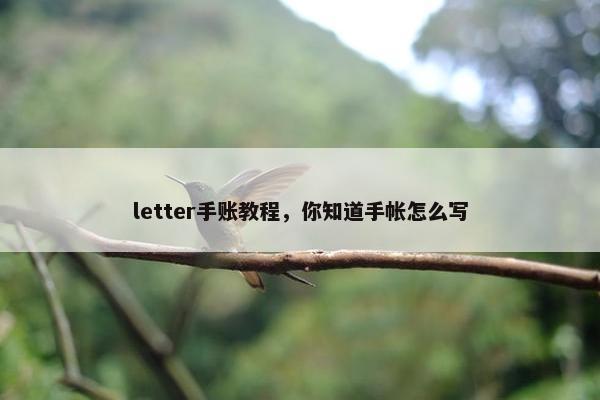 letter手账教程,你知道手帐怎么写 letter手账教程,你知道手帐怎么写