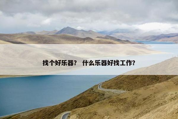 找个好乐器？ 什么乐器好找工作？