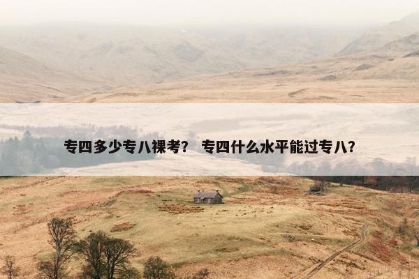 专四多少专八裸考? 专四什么水平能过专八? 专四多少专八裸考? 专四什么水平能过专八?