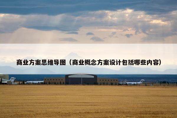 商业方案思维导图(商业概念方案设计包括哪些内容) 商业方案思维导图(商业概念方案设计包括哪些内容)