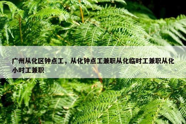 广州从化区钟点工，从化钟点工兼职从化临时工兼职从化小时工兼职