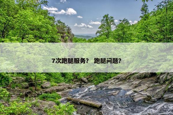 7次跑腿服务? 跑腿问题? 7次跑腿服务? 跑腿问题?