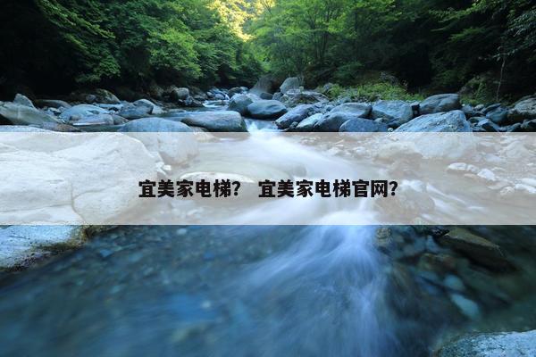 宜美家电梯？ 宜美家电梯官网？