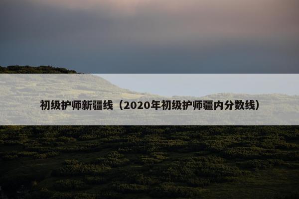 初级护师新疆线（2020年初级护师疆内分数线）