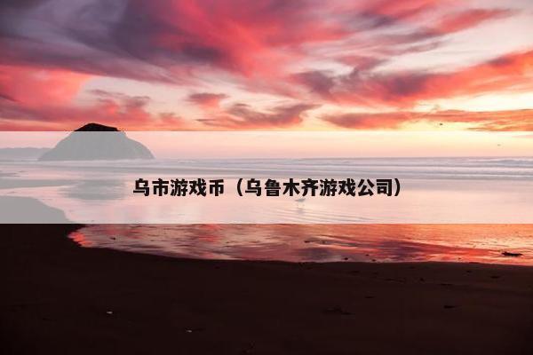 乌市游戏币（乌鲁木齐游戏公司）