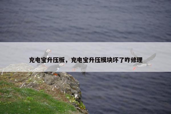 充电宝升压板,充电宝升压模块坏了咋修理 充电宝升压板,充电宝升压模块坏了咋修理