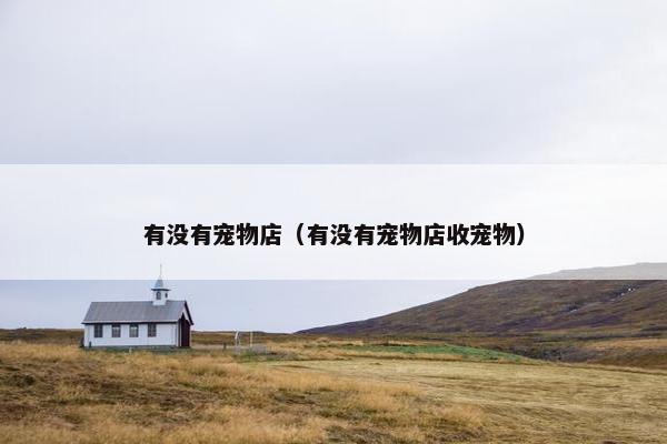 有没有宠物店(有没有宠物店收宠物) 有没有宠物店(有没有宠物店收宠物)