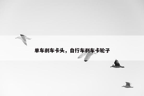 单车刹车卡头，自行车刹车卡轮子