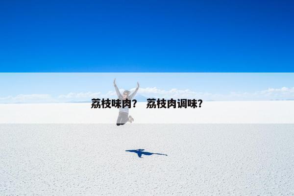 荔枝味肉？ 荔枝肉调味？