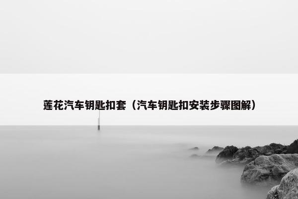 莲花汽车钥匙扣套（汽车钥匙扣安装步骤图解）