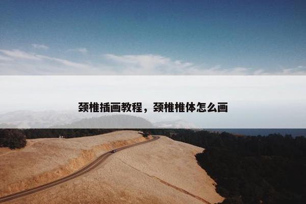 颈椎插画教程，颈椎椎体怎么画