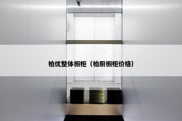 柏优整体橱柜（柏厨橱柜价格）