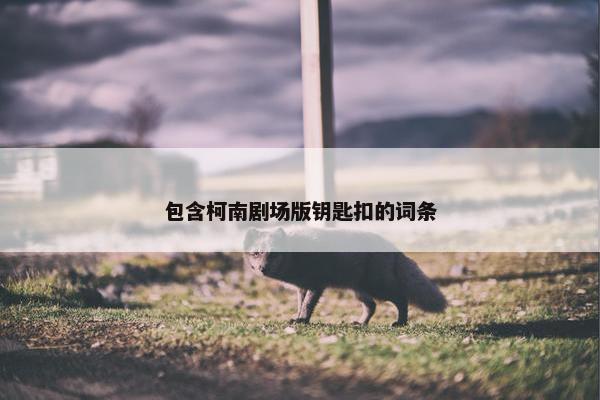 包含柯南剧场版钥匙扣的词条