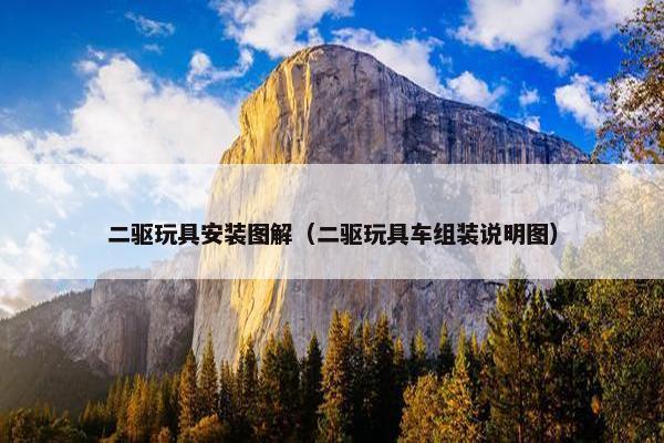 二驱玩具安装图解（二驱玩具车组装说明图）