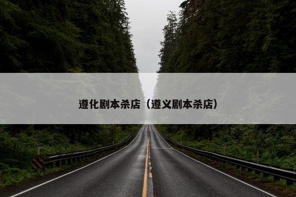 遵化剧本杀店（遵义剧本杀店）