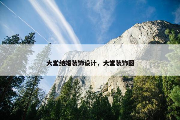 大堂结婚装饰设计，大堂装饰图