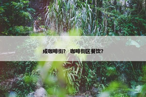 成咖啡街? 咖啡街区餐饮? 成咖啡街? 咖啡街区餐饮?