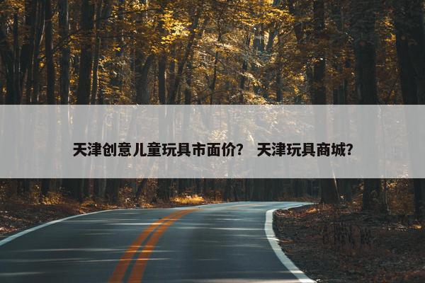 天津创意儿童玩具市面价？ 天津玩具商城？