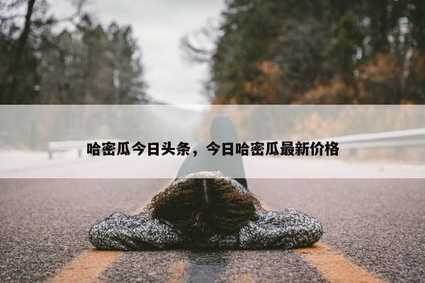 哈密瓜今日头条，今日哈密瓜最新价格