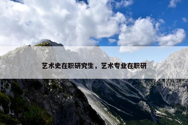 艺术史在职研究生，艺术专业在职研