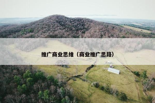 推广商业思维(商业推广思路) 推广商业思维(商业推广思路)