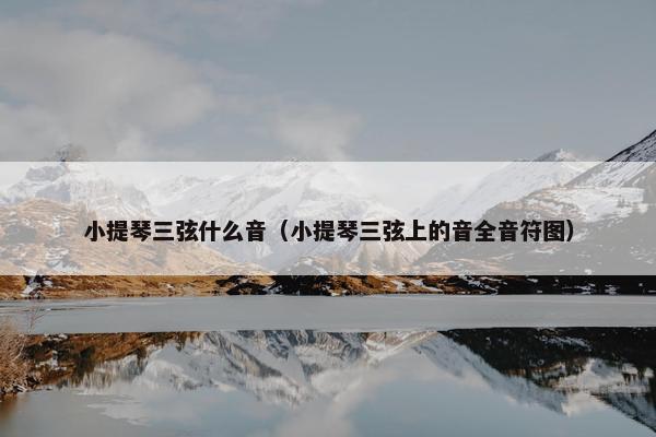 小提琴三弦什么音（小提琴三弦上的音全音符图）